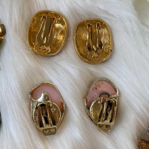 COLLECTION OF CLIP/SCREWBACK EARRINGS (TARA, CORO, 925 STERLING) - Picture 15 of 16